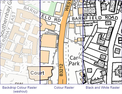 Ordnance Survey 10k Raster Choices